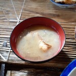 汀の精 - 湖漁と玉ねぎの味噌汁