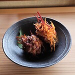 さじこよみ - 2色のさつまいもの変わりかき揚げ