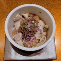 銀座 ちかみつ 並木通り - 上ミノと牛肉の時雨煮のおこわ