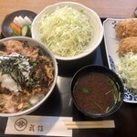 TAKESHIN - 「醤油かつ丼ヒレ(松 160 g)」(2200円税込)