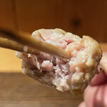 根津 焼鳥 照隅 - 断面