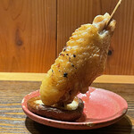 根津 焼鳥 照隅 - 手羽と原木椎茸