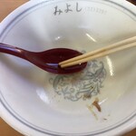 ラーメンの店みよし - 中華そば大盛800円