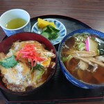 阿部屋食堂 - 料理写真:どんぶりセット（￥750）