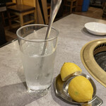 白頭山 - こういうスタイルで出てくるレモンサワーが懐かしく感じた。ナイス^_^