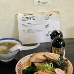 らー麺　Do・Ni・Bo - 煮干油そば味玉付き