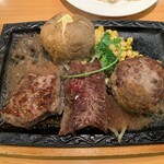 ステーキ宮 - 50周年特別企画デラックスセット ステーキ宮の3大名物コンボ