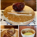 たでの葉 - 栗の渋皮煮
      栃木県産の栗が大きいです！
      渋皮ごとゆっくりと炊いた渋皮煮、甘さも丁度よく美味しい！