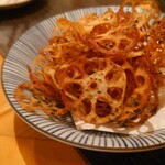 魚殿 - 蓮根チップ青海苔(¥720)
