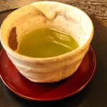 馳走 きむら - 食事中のお茶はほうじ茶でしたが、最後には濃厚な煎茶を。