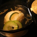 馳走 きむら - 椀物は海老しんじょう、じゅんさい、子メロン。