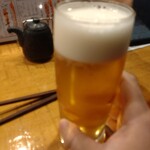 Uo shin - 生ビール。