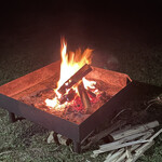 フランスベ－カリー - キャンプ場で食べるパンもひとしお