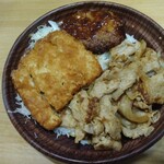 キッチンオリジン - 美味しそうに映ってなくてすみません。ただ、味はまぁまぁです。大食いしたい人向き。