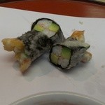 天ぷら 京星 - 蟹とアボガドの海苔巻き