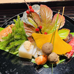 蓬左茶寮 - 吹寄せ　秋の八寸