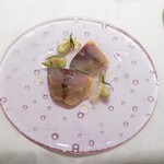 レストラン コバヤシ - 相模湾松輪鯖の燻製、マスカルポーネ野菜のマリネ