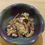 鮨 なんば - 松茸、さんまご飯