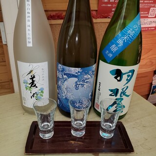 お酒好き必見！女将のうんちくと一緒に楽しむ“利き酒セット”☆