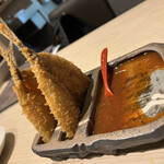 雑魚や - 名物アジフライ　200円×２