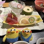 しゃぶしゃぶ・日本料理 木曽路 - お造り（ホタテ、マグロ、いか、鯛