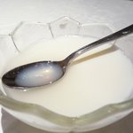 美林華飯店 - ランチ：杏仁豆腐2009.10