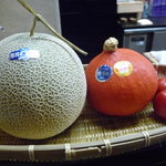 味風月 神田川 - ☆すごく美味しそうなメロン＆甘栗南瓜＆フルーツトマト(*^。^*)☆