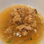 日野ラーメン - 八貝昆布飯ダイブ