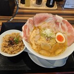 日野ラーメン - 貝出汁チャーシューそばセット