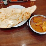 印度料理シタール - 南インドチキンカレー+ナン