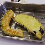 天麩羅処ひらお - かぼちゃとなす