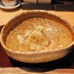 おみ乃 - 蓮根はさみ揚げ 4種のきのこの餡