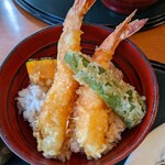 手打そば 満作 - 海老天丼