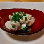 酒肴 新屋敷 - 真だら白子ポン酢。