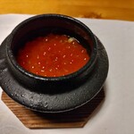 酒肴 新屋敷 - いくらと鮭の親子茶碗蒸し。