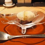 おみ乃 - 栗のあんみつ + 渋皮煮のアイスクリーム