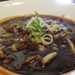 あんぷく - 牛すじ黒カレーうどん。