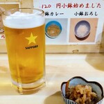 Tompei - お通しと生ビール