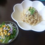 ブランシュ - Ｇ：ポルチーニクリームの生フィットチーネ￥８５０