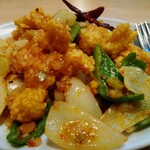 中国家庭料理 大福元 - 香椒魷魚 接写