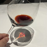recte - 赤ワインでハートマークを作りました