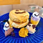 レインボーパンケーキ - ハッピーハロウィンパンケーキ