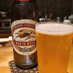 馳走 啐啄一十  - お酒①キリン・ラガービール(瓶ビール)