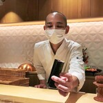 銀座 しのはら - 鮪とべったらの手巻き