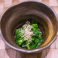 京橋 婆娑羅 - 「昼のおすすめ膳 曙」の"菜の花のおひたし"