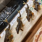 割烹 市川 - 今季ラスト　子持ち鮎の塩焼き