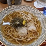 割烹 市川 - 夫の〆　今回はあったかなお蕎麦で