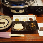 junkettoukinagu-shabushabukin - 前菜：ジーマミー豆腐、クーブイリチー