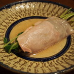 しゃぶしゃぶ金武 - 純血統アグーしゃぶしゃぶ ロース（もずく＆葉野菜＆石垣島シークワサー胡椒）