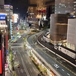 ブラッスリー ポール・ボキューズ 銀座 - 窓からの夜景